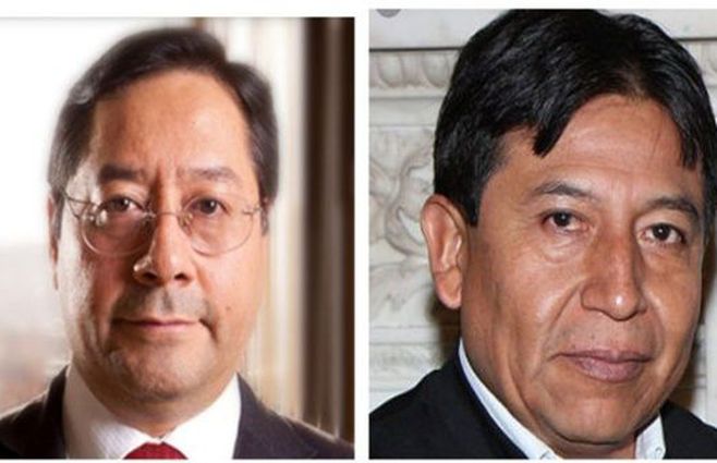 Arce (izquierda) fue ministro de Economía y cerebro del milagro boliviano.&nbsp; El excanciller David Choquehuanca completa la fórmula.&nbsp;