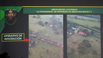 policia boliviana localizo lugar desde el que marset envio video; mostraron imagenes por dentro