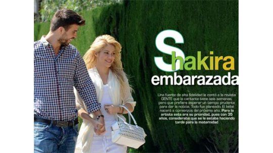Medios colombianos aseguran que Shakira está embarazada