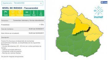 otra vez alerta amarilla, ahora para el noreste