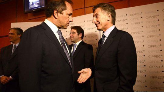 Scioli , Macri