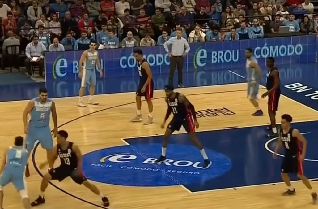 Selección uruguaya de básquetbol perdió 78-70 con Estados Unidos en el  Antel Arena