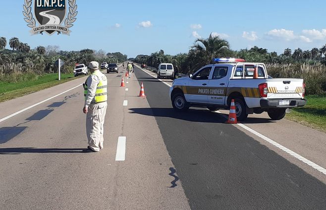 Foto: Policía Caminera. Ruta 9, Rocha.