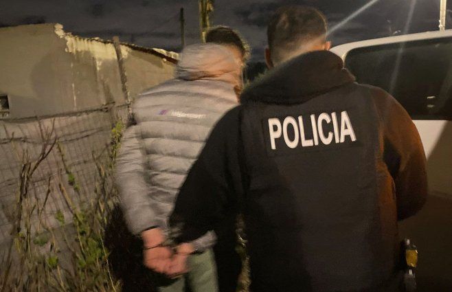 Foto: Ministerio del Interior. Detención del sospechoso, en el asentamiento 23 de Diciembre, este viernes.