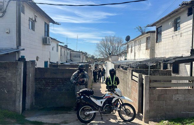 Foto: Subrayado. Escena del homicidio en Cerro Norte.