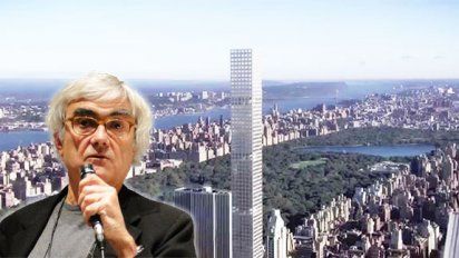 Viñoly, un partidario de las torres muy altas. Aquí debatiendo sobre una obra en Manhattan que lleva su firma.