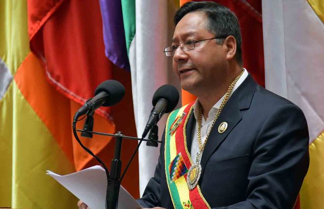 Un año después de la caída del mandatario izquierdista Evo Morales, Arce como nuevo presidente de Bolivia.&nbsp;