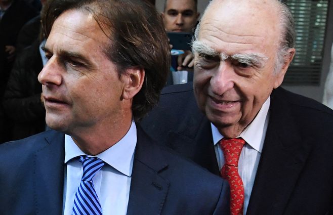 Sanguinetti, socio político y consejero del presidente Lacalle Pou