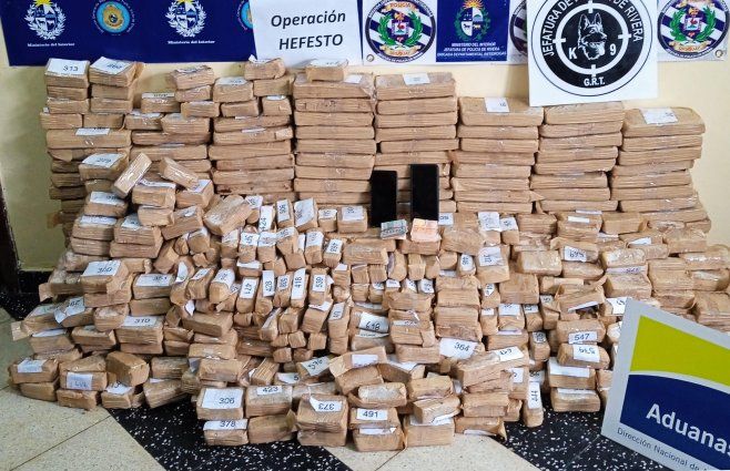 Foto cedida a Subrayado. Droga incautada a los argentinos.