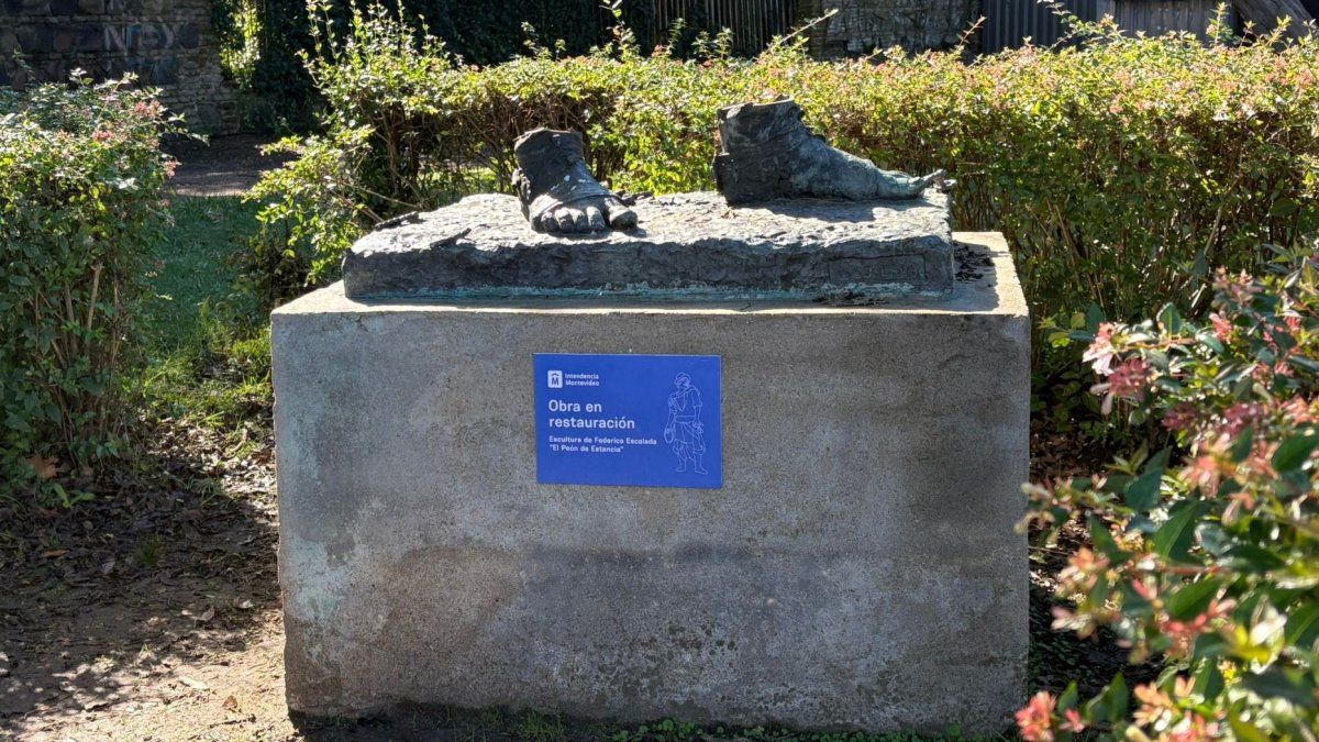 Robaron una escultura de bronce en el Prado: hay tres detenidos y una amoladora y una camioneta incautadas