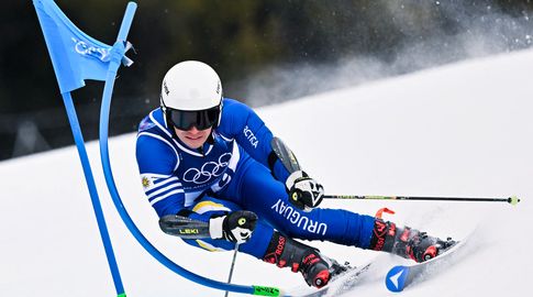 Foto: AFP. Nicolás Pirozzi en Juegos Olímpicos de Invierno 2026. Foto: AFP. Nicolás Pirozzi en Juegos Olímpicos de Invierno 2026.