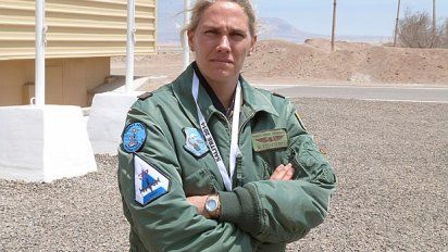 María Etcheverry en una foto de 2015 tomada por el diario La República. En su escuadrilla de enlace tenía 16 oficiales a cargo.&nbsp;