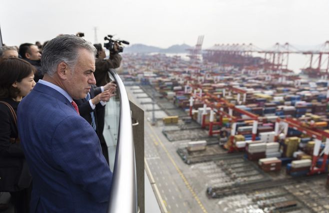Foto: Presidencia. Yamandú Orsi en visita oficial en China.