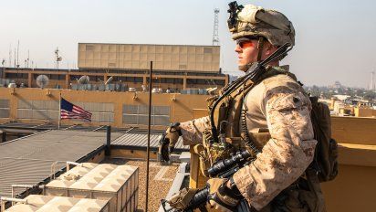dos proyectiles impactaron en la zona de la embajada de estados unidos en irak