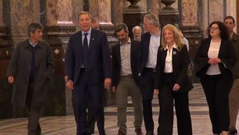 Cosse y Oddone en el Salón de los Pasos Perdidos del Palacio Legislativo. Foto: archivo Subrayado.