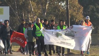 paro de dos dias en frigorificos de durazno con marcha a pie hasta montevideo