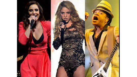 Shakira, Ivete Sangalo y Carlinhos Brown en el cierre del Mundial