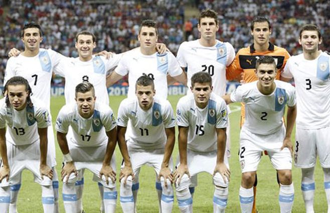 Selección Sub-20 de Uruguay en el Mundial de Turquía 2013: muchas caras conocidas que volverán a verse con sus colegas franceses en Rusia 2018 ya como futbolistas mayores.