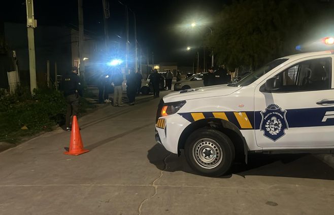 Escena del homicidio en Villa Española. Foto: Guillermo Lorenzo