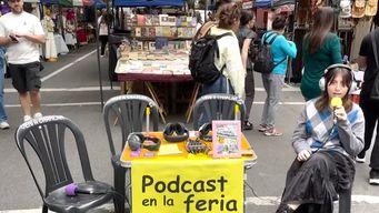 podcast en la feria: un espacio que promueve y registra conversaciones espontaneas en tristan narvaja