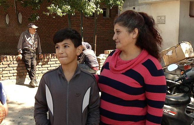 Niño Franco baleado en Casavalle y su madre