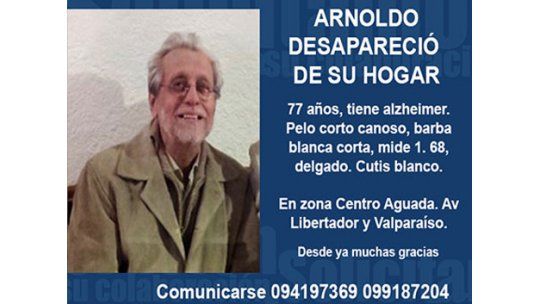 Llamado a la solidaridad: hombre con alzheimer desaparecido
