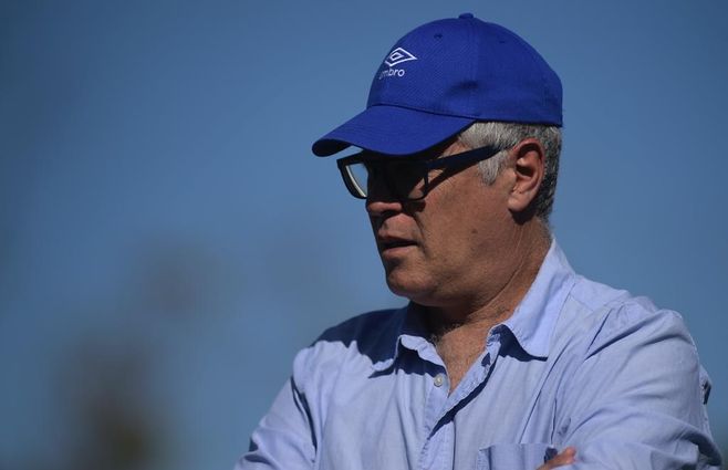 Álvaro Gutiérrez, técnico de Nacional. Foto: Dante Fernández / Foco Uy 