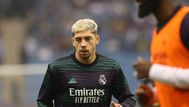 Federico Valverde con camiseta alternativa del Real Madrid. Foto: AFP