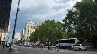 Foto: Subrayado. Tiempo cubierto este jueves en la mañana en el Centro de Montevideo.