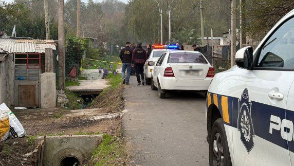 Foto: Subrayado. Escena del homicidio en Punta de Rieles.