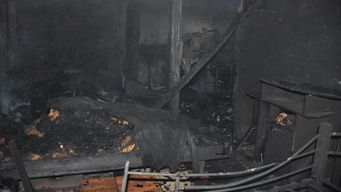 El incendio dejó pérdidas totales en la vivienda.