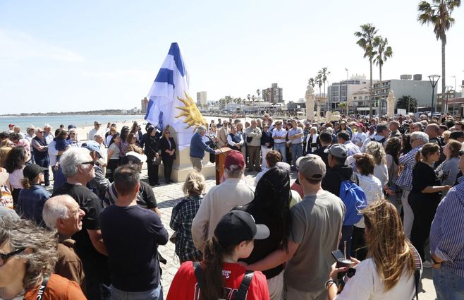Foto: Intendencia de Maldonado. Estatua en homenaje a Francisco Piria.