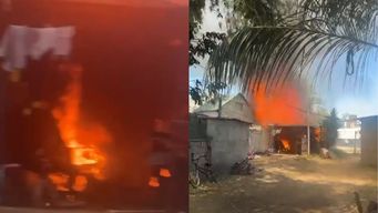 familia con seis hijos quedo en la calle luego de que su casa se consumio en un incendio; necesitan colaboracion