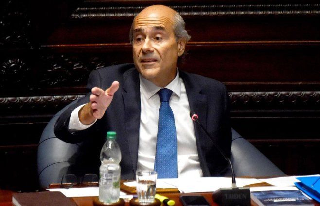 Pablo Abdala, en el llamado a sala del ministro Carlos Negro. Foto: FocoUy