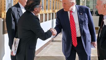 Gustavo Petro y Donald Trump. Foto: AFP
