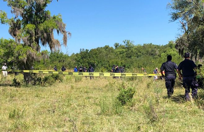 El lugar donde hallaron el cuerpo. Foto: Diego Píriz, periodista de Subrayado.