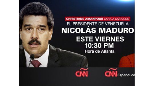 Maduro a CNN: la prensa internacional es bienvenida en Venezuela