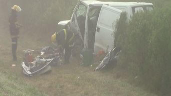 un hombre de 27 anos murio y dos resultaron heridos tras choque frontal en ruta 14