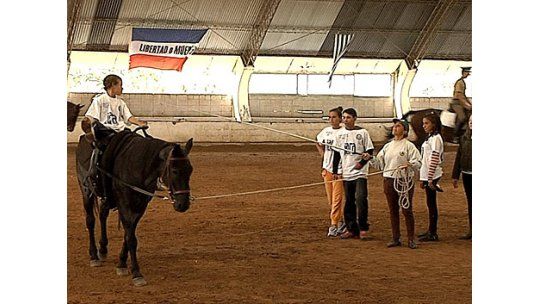 Gobernador de Canarias visitó centro de rehabilitación ecuestre