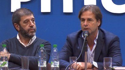 Lacalle Pou recibido como candidato presidencial en el PIT-CNT. Hablaron sobre el futuro dde las relaciones laborales. Ni Fernando Pereira ni Lacalle Imaginaron la crisis que vendr&iacute;a&nbsp;