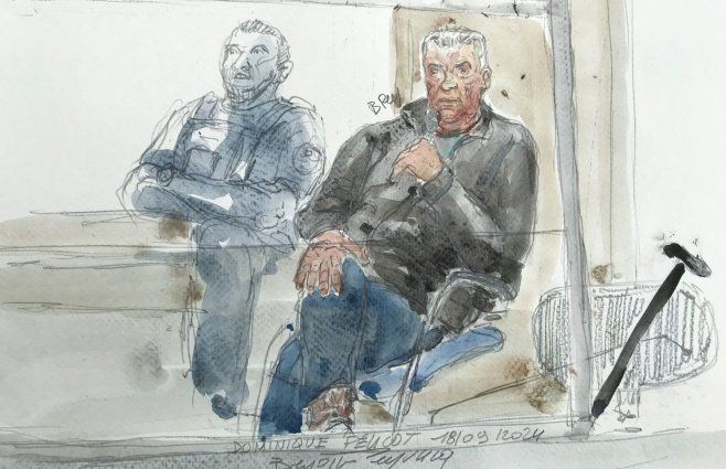 Crédito: Benoit Peyrucq / AFP. Dominique Pelicot, acusado.