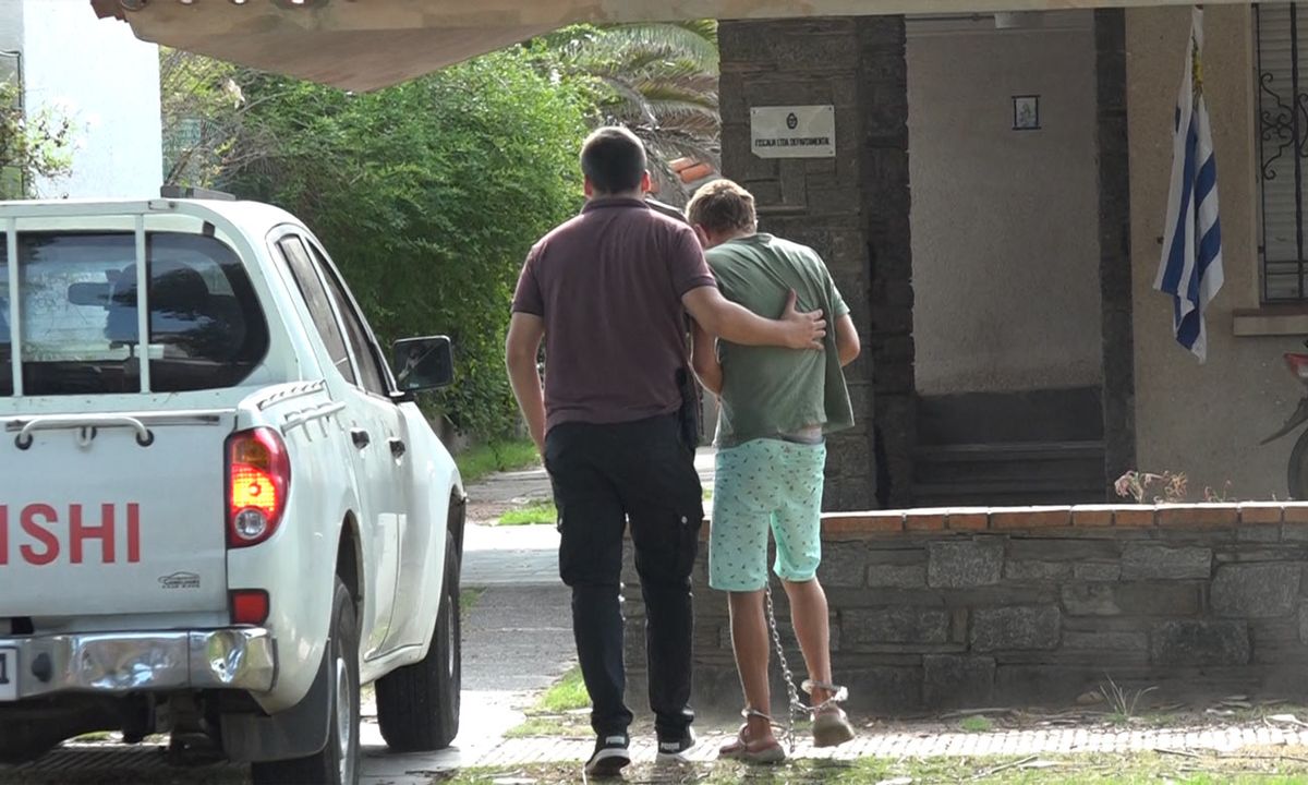 Foto: Subrayado. Los detenidos fueron llevados al juzgado de Atlántida la mañana de este viernes.