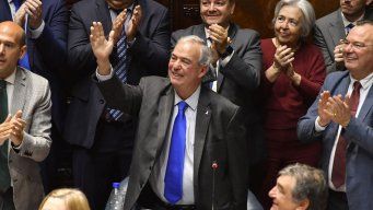 Luis Alberto Heber se despide del Senado y el Parlamento. Foto: FocoUy