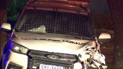 un patrullero protagonizo un choque multiple durante una persecucion