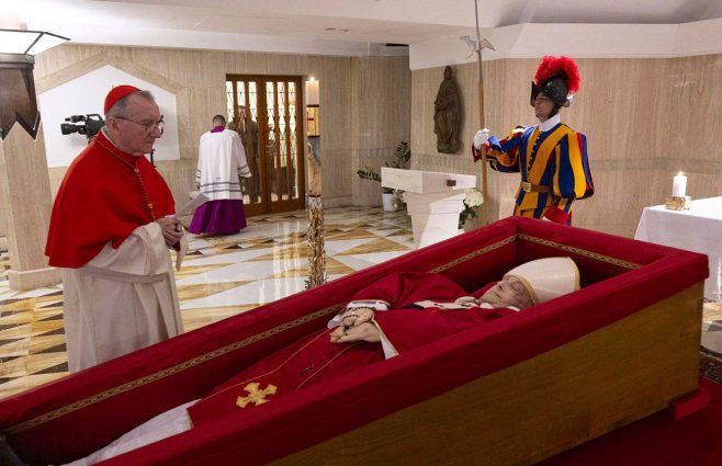 Funeral del papa Francisco comienza el sábado. Foto: prensa del Vaticano, AFP.