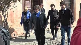 javier milei estuvo en uruguay y se reunio con inversores en colonia del sacramento