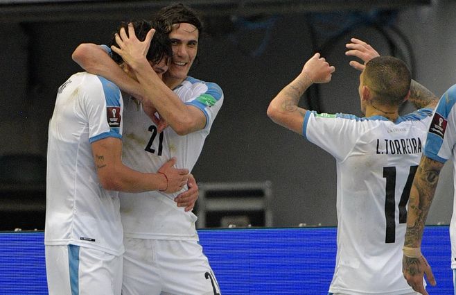 Uruguay goleó 3 a 0 a Colombia de visitante en eliminatorias