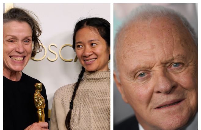 Mejor actriz McDormand, mejor directora Chloe Zhao y mejor actor Anthony Hopkins