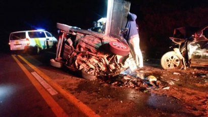 accidente frontal en ruta 27 termino con un hombre muerto