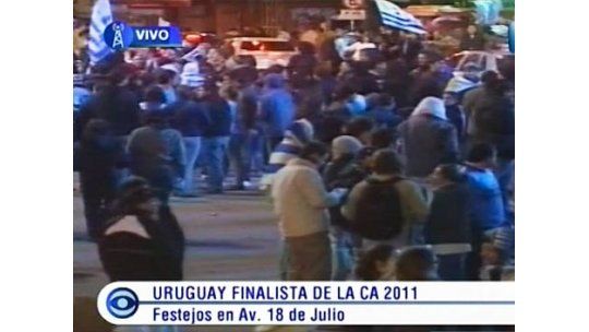 El Centro de Montevideo festeja la clasificación a la final